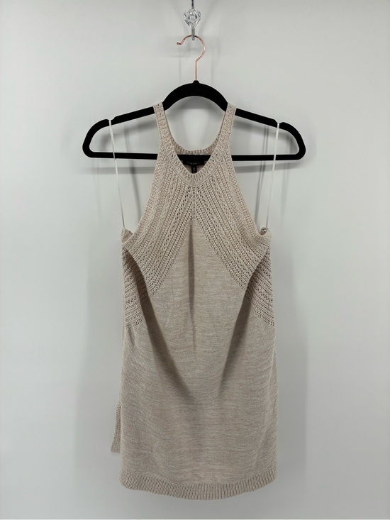 Dynamite Dresses & Skirts - Dynamite Beige Knit Mini Dress Halter Crochet
